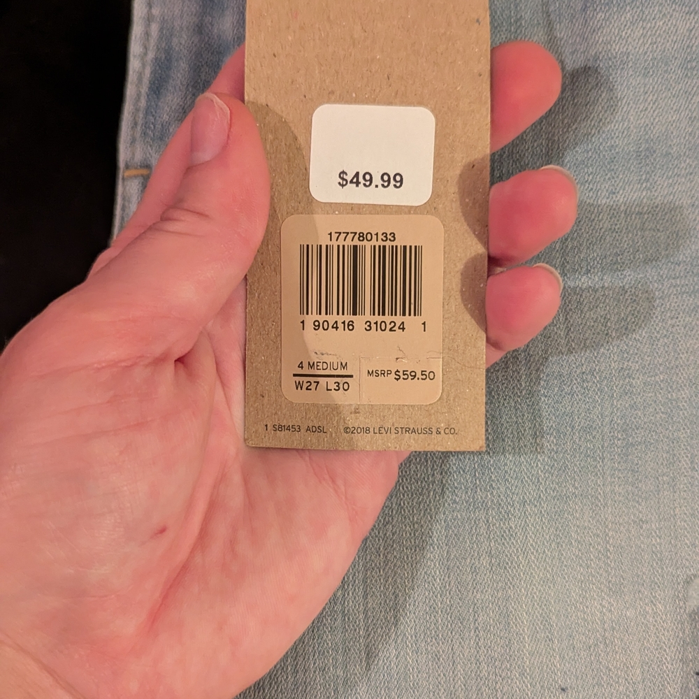Levi's Women's Light Blue Skinny Jeans - Picture 2 of 3